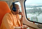 सीएम योगी ने किया जनपद फर्रूखाबाद में बाढ़ प्रभावित क्षेत्रों का हवाई सर्वेक्षण