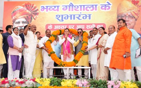 मुख्यमंत्री ने हल्दीघेरा, खटीमा में रू0 7.23 करोड़ की लागत से निर्मित गौशाला का किया लोकार्पण