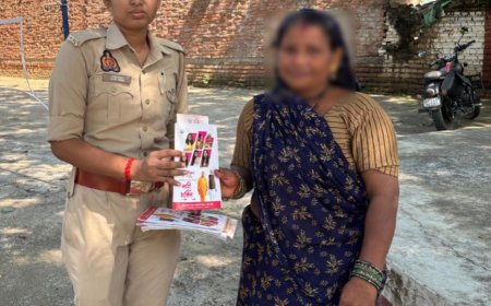 पुलिस अधीक्षक के निर्देशन में मिशन शक्ति-5.0 के द्वितीय चरण के पुलिस द्वारा चलाया गया जागरूकता अभियान