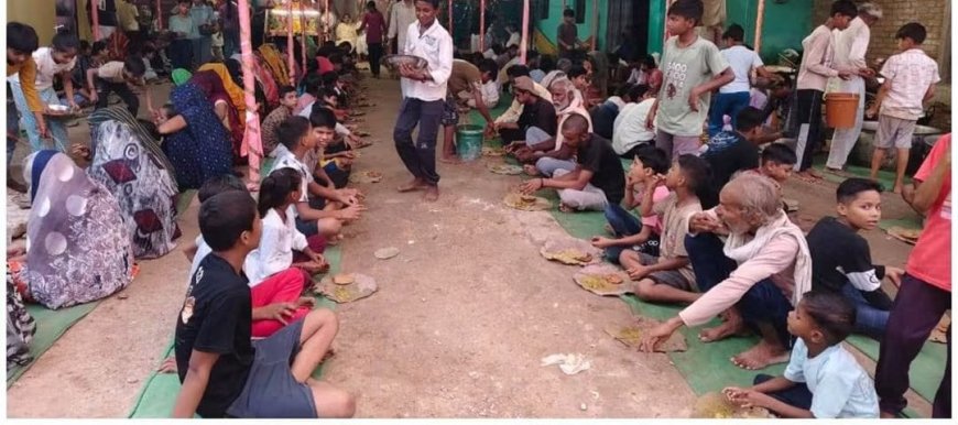 कुरारा में 24वें 17 दिवसीय धार्मिक महासाधना महोत्सव का विश्राम महाभंडारे के साथ हुआ