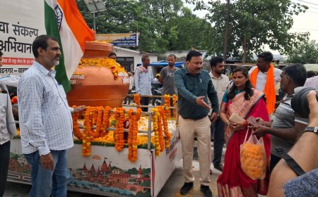 वडनगर से वाराणसी यात्रा का जनपद में विभिन्न स्थलों पर हुआ शानदार स्वागत