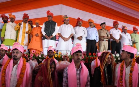 दिव्यता एवं भव्यता के साथ सम्पन्न हुआ मुख्यमंत्री सामूहिक विवाह समारोह, 412 जोड़ों ने थामा एक-दूजे का हाथ