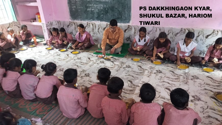 मध्याह्न भोजन की गुणवत्ता जांचने विद्यालयों में पहुंचे बेसिक शिक्षा विभाग के अधिकारी